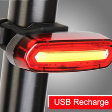 Waterproof USB Rechargeable Bike LED Taillight Bicycle Warning Rear Light Cycling Head Tail Lamp Riding Equipment 2024 - buy cheap