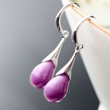 BOCAI s925 sterling silver eardrop  handmade  natural Amethyst silver tassel earrings 2020 new fasfhion Thai  silver earrings 2024 - buy cheap