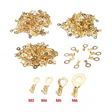 100PCS Non-insulated 0.5-2mm2 Ring Cable Lugs Terminals Assorted Kit Naked Connector Wire Cable Connectors Brass Terminals 2024 - buy cheap