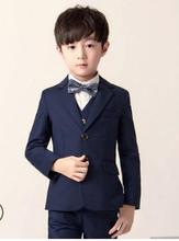 2019 fashion Brand Boys Suits Wedding Children boys party Tuxedo high quality 4 pcs coat vest shirt pant boys solid blazers suit 2024 - buy cheap