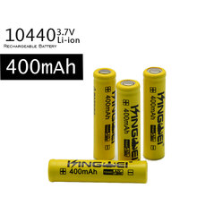 100pcs/lot kingwei  10440(AAA) Battery 3.7v Li-Ion Batteries Lithium 400 mah Rechargeable Battery Bateria 2024 - buy cheap