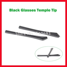 Frete grátis varejo ET-012 anti derrapante preto óculos templo dicas acessórios para o quadro óptico templos buraco quadrado 2024 - compre barato