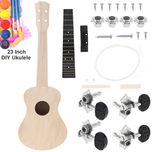23 Inch Ukulele Basswood DIY Kit Concert Hawaii Guitar for Handwork Painting Parents-child Campaign 2024 - buy cheap