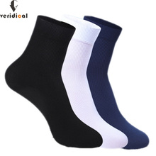 VERIDICAL 10 par / lote 2020 nueva marca de algodón y fibra de bambú calcetines clásicos para hombres de negocios calcetines desodorantes para hombres tamaño Eur 39-45 2024 - compra barato
