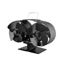 8 Blade Twin Motor Heat Powered Eco Fireplace Fan Fuel Cost Saving Aluminum Stove Fan for Wood Gas Coal Pellet Log Heaters 2024 - buy cheap