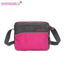Shengxilu Spring Women Shoulder Bags Brand Female Handbags Casual Travel Ladies Crossbody Bags Candy Color Patchwork Women Bags 2024 - buy cheap