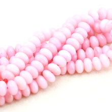 Hot sale 5x8mm light pink abacus shaped chalcedony loose beads 15" fashion beautiful DIY jewelry making beads 2024 - buy cheap