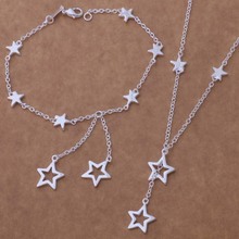 wholesale High quality silver plated Fashion jewelry  Necklace bracelet  WT-160 2024 - buy cheap