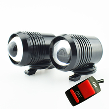 Faróis de led rciclo u2, 12v e 30w, refletor de ponto de trabalho, lâmpada auxiliar para dirigir, acessórios drl 2024 - compre barato