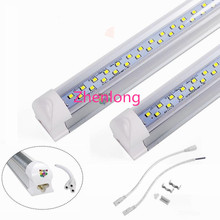 T8 Integrated Double row led tube 4ft 28w 8ft 72w SMD2835 led Light Lamp Bulb 4 foot 8 foot led lighting fluorescent fedex ship 2022 - buy cheap