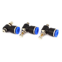 Pneumatic 6mm to 5mm Male Thread One Touch Tube Speed Control Valve 3 Pcs 2024 - buy cheap