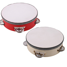 Mini tambor de 6 pulgadas para niños instrumento de educación Musical temprana, instrumento para batir, instrumento para niños y niñas, tambores de juguete de mano para baile 2024 - compra barato