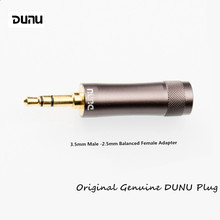 Dunu-fone de ouvido de ponta única de 3.5mm, adaptador de plugue fêmea equilibrado macho-2.5mm, interface balanceada para fones de ouvido, plugue de áudio, dunu dc11 2024 - compre barato