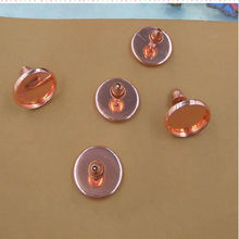 Fit 12mm 10mm 8mm  Copper Rose gold Earrings Blank Setting Bezel Blank Cabochon Ring Base For DIY Ring 30pcs/lot K05267 2024 - buy cheap