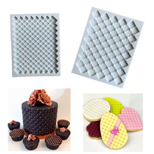 Molde de silicone lattice de flor, molde de fondant em relevo de biscoitos, molde de chocolate para doces, biscoitos, confeitaria, ferramentas de decoração de bolo 2024 - compre barato