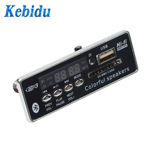 Kebidu reprodutor de mp3 com bluetooth, placa decodificadora mp3 com controle remoto, usb, fm, rádio auxiliar 2024 - compre barato