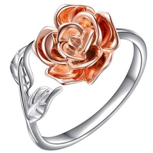 Новое Стильное кольцо с розами для женщин, Подарочные ювелирные изделия, вечерние кольца 2024 - купить недорого