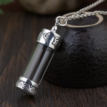 S990 Thai silver craft pendants restoring ancient ways Six words ga black box locket buddhist culture 2024 - buy cheap