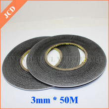 3mm*50m 3M Double Sided Adhesive Black Tape for Mobile Phone Touch Screen/LCD/Display Glass Repair 2024 - buy cheap
