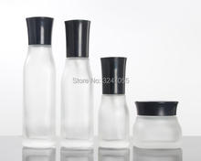 10pcs/lot 50G Glass Cosmetic Cream Jar, Empty 120/100/40ml Frosted Glass Lotion Pump Bottle, Makeup Beauty Foundation Vials 2024 - buy cheap