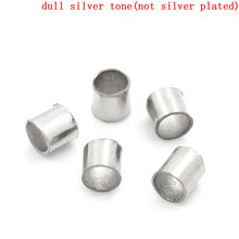 Doreen Box Lovely Crimps Tube Beads Findings Silver Color 2mm Dia,5000PCs (B25251) 2024 - buy cheap