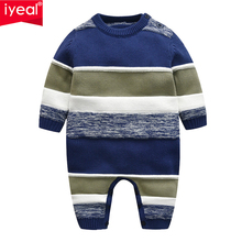 IYEAL Toddler Infant Newborn Baby Romper Long Sleeve Striped Knitted Sweaters for Children Baby Boy Clothes 3-18 Months 2024 - buy cheap