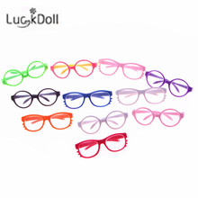 Новые весенне-летние солнцезащитные очки Luckdoll, 10 цветов, аксессуары для кукол 18 дюймов или 43 см 2024 - купить недорого