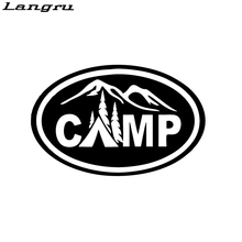 Langru Camper Camping Camp Tent Oval Tent Hiker Hiking Vinyl Decals Handsome And Cool Creative Decorative Jdm 2024 - buy cheap