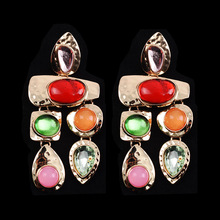 ZA Jewelry Geometric Long Statement Earrings for Women Bohemian Tassel Earrings Wholesale 2024 - buy cheap