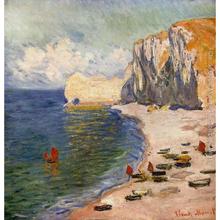 The Beach And The Falaise D Amont of Claude Monet art oil paintings Canvas reproduction hand-painted 2024 - buy cheap
