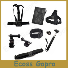 For Gopro hero 4/3+/3 Session Chest Belt+Hand Wrist+For Gopro Head Strap+Helmet Strap+Handheld Monopod Tripod Mount Accessories 2024 - buy cheap