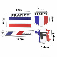 Стайлинг автомобиля, 3D Эмблема с французским флагом, наклейки для Renault duster, megane 2, logan, renault clio, аксессуары 2024 - купить недорого