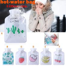 Mini botella de agua caliente transparente portátil, bolsa de agua caliente Simple de dibujos animados para invierno, tesoro de mano cálido para estudiantes 2024 - compra barato