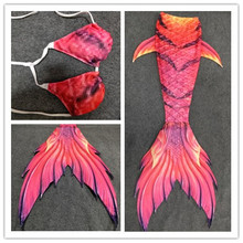 Custom Made Girls Mermaid Tails Costumes zeemeerminstaart met monofin Fins Adult Kids Children Mermaid Big Tails for Swimming 2024 - buy cheap