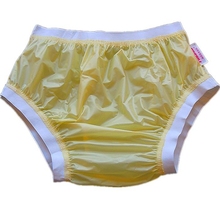 Free Shipping FUUBUU2207-Yellow-M-1PCS Wide elastic pants adult diapers non disposable diaper plastic diaper pants pvc shorts 2024 - купить недорого