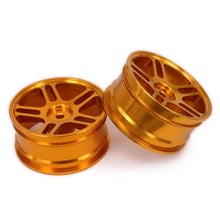 2PCS Aluminum Five Pointed Star Wheel Rim w/o Tire tyre For Rc 1/10 On-Road Racing Crawler Hop-Up Parts HSP Axial Wltoys Himoto 2024 - buy cheap