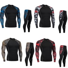 New Men Thermal Underwear Sets Bodybuilding Sweat Quick Drying Thermo Underwear Men Clothing Long Johns Male Suit Long Sleeve 2024 - buy cheap