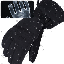 Экстра толстые лыжные перчатки для мужчин и женщин с сенсорным экраном теплые водонепроницаемые Лыжные Сноуборд снегоходы уличные зимние ... 2024 - купить недорого