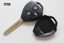 CYCTEM Car Flip Key Case 3 Buttons Remote Key Shell Fob Cover Fit For Toyota Camry With Toy43 Blade 2024 - buy cheap