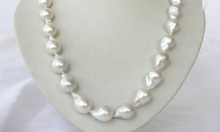vogue popular 18" 20mm baroque white reborn keshi freshwater pearl necklace 2024 - buy cheap