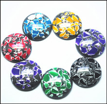 25pcs Acrylic Cabochons Plastic beads accessories 20mm hot crack cabochons many colors are available 2024 - buy cheap
