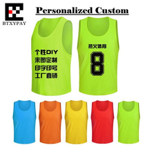 Personalized Custom LOGO&Name&Number Pro Soccer Game Training Team Vest,Adult Men&Children Boy Football Sports Mesh Jersey 2024 - buy cheap