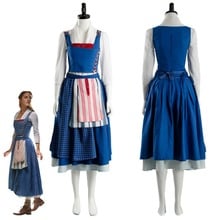 2017 Film Beauty and the Beast Belle Costume Emma Watson Cosplay Costume Maid Suit Dress 2024 - buy cheap