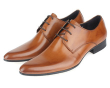 HOT SALE ! Brown Social Shoes Male Wedding Shoes Genuine Leather Business Shoes Male dress shoes 2024 - buy cheap