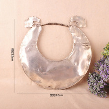 Женское серебряное ожерелье ручной работы, старинное серебряное ожерелье Miao ручной работы, ожерелье с драконом 2024 - купить недорого