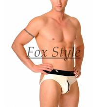 Mens latex zipped briefs jockstraps(open back) 2024 - buy cheap