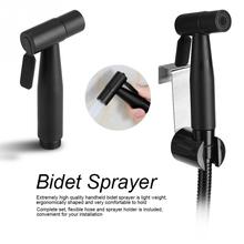 Stainless Steel Bidet Sprayer w/ Flexible Hose Black Bathroom Toilet Handheld Bidet Cloth Diaper Cleaning Sprayer Shattaf Kit 2024 - buy cheap