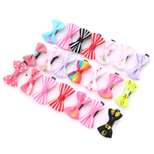 20/50Pcs/pack Mixed Color Bowknot Clips Kids Baby Children Hair Clip Bow Pin Barrette Hairpin Ornament Girls Accessories 2024 - buy cheap