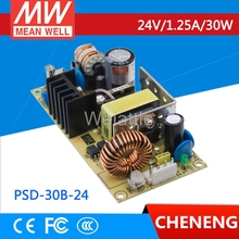 MEAN WELL-PSD-30B-24 original de 24V, 1,25 a, PSD-30, 24V, 30W, salida única, convertidor de DC-DC 2024 - compra barato