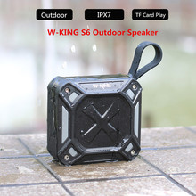 W-king s6 portátil bluetooth alto-falante caixa de rádio de música sem fio à prova dwireless água anti-gota ao ar livre bicicleta tf cartão alto-falante 2024 - compre barato